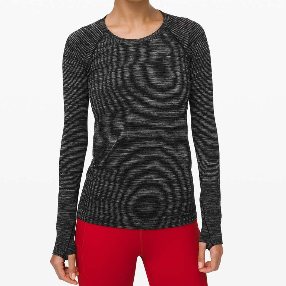 Lululemon Swiftly Speed Long Sleeve Size 6 Wee Are From Space Grey
